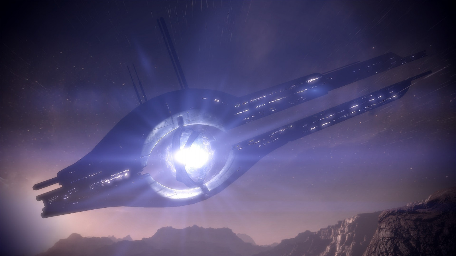 videohry, Hromadný efekt, noc, planeta, prostor, odraz, nebe, vozidlo, Země, měsíční svit, atmosféra, vesmír, astronomie, světlo, tma, Snímek obrazovky, počítač tapeta, Atmosféra Země, vesmír, astronomický objekt