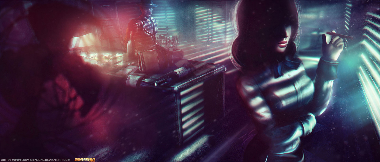 videohry, BioShock Infinite Burial at Sea, Elizabeth BioShock, BioShock Infinite, fáze, tma, Snímek obrazovky, počítač tapeta, noční klub, zvláštní efekty