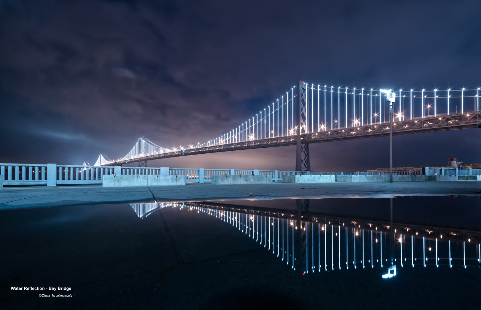 Sanfrancisco, Californien, bro, lys, USA, afspejling, vand, regn, Bugt, San, Francisco, Embarcadero, efter, refelction, sfist, luckysnapshot