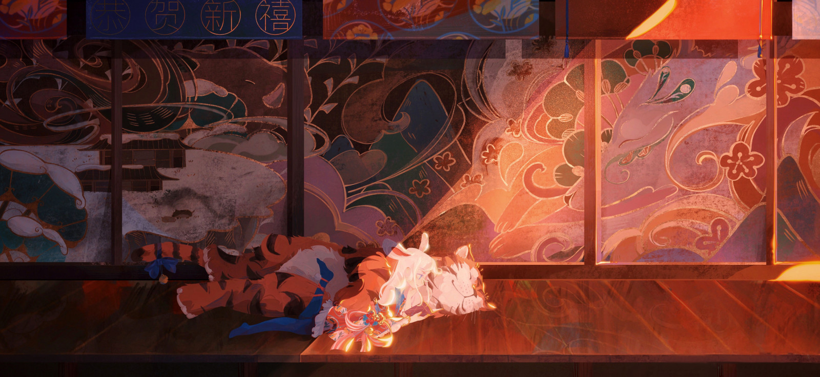 world, textile, organism, ART, font, wall, wood, Tints and shades, space, graphics, visual arts, event, pattern, entertainment, room, painting, carmine, facade, cg artwork, fictional character, mural, graffiti, modern art, graphic design, illustration, ceiling, tree, flooring, fiction, darkness, artwork, night