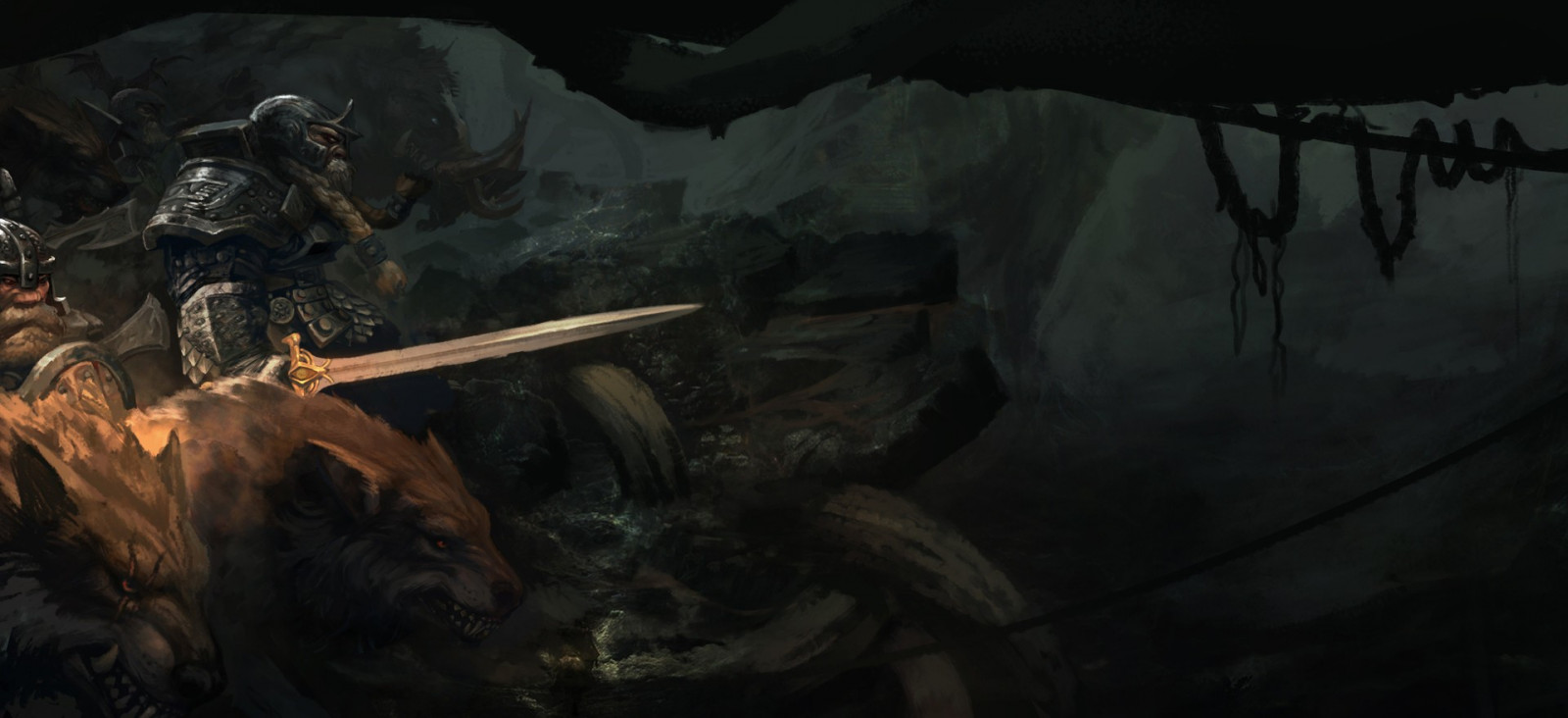 fantasy art, alkotás, sötétség, screenshot, pc játék