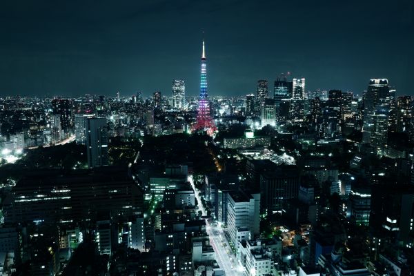 Japan,city,cityscape,night,skyline,skyscraper