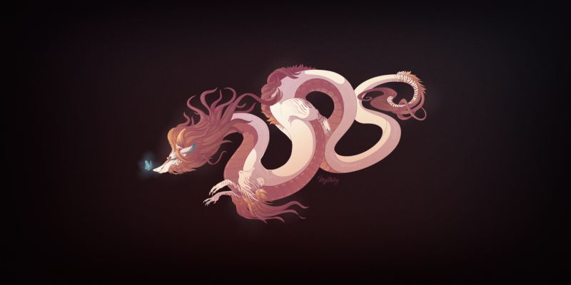 naga, seni fantasi, karya seni, makhluk, latar belakang yang sederhana naga, seni fantasi, karya seni, makhluk, latar belakang yang sederhana
