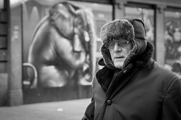 face, people, white, black, old, landscape