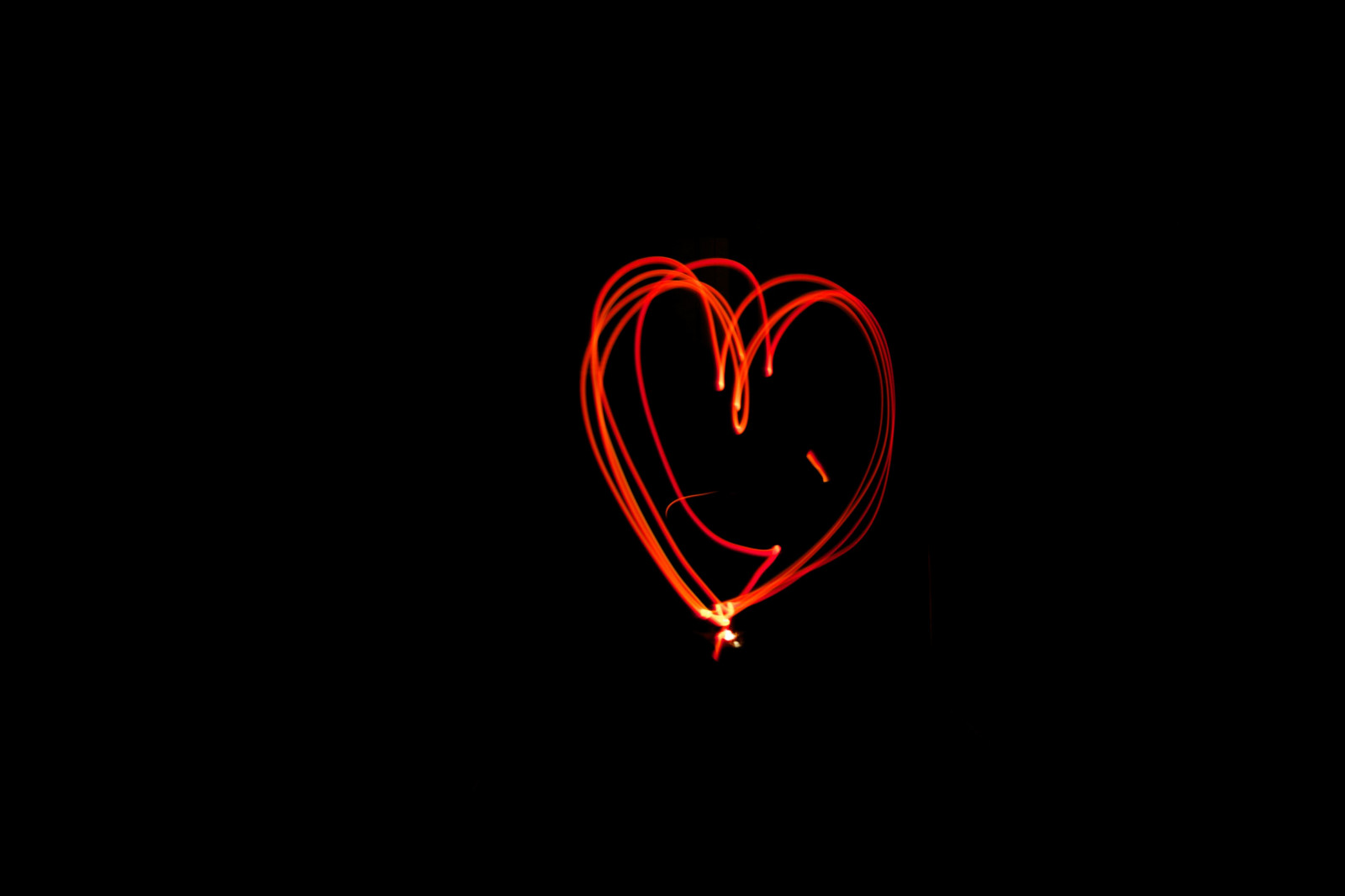 Wallpaper heart, light, lines, dark 3000x2000 wallup 1182377 HD