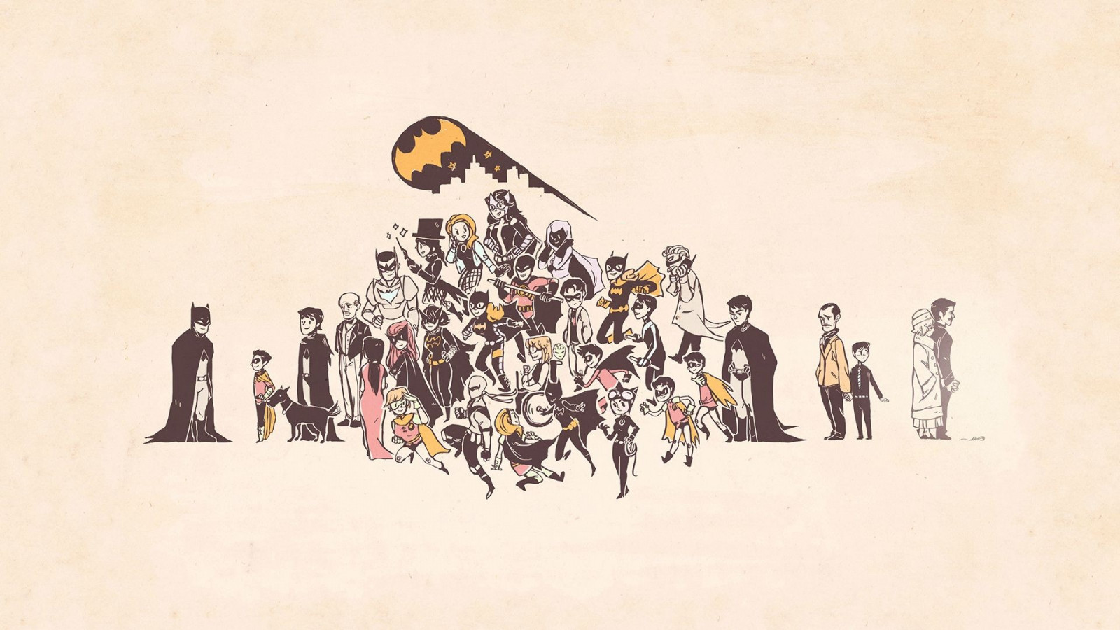 Wallpaper Ilustrasi Batman Gambar Kartun 1920x1080 UberLost 