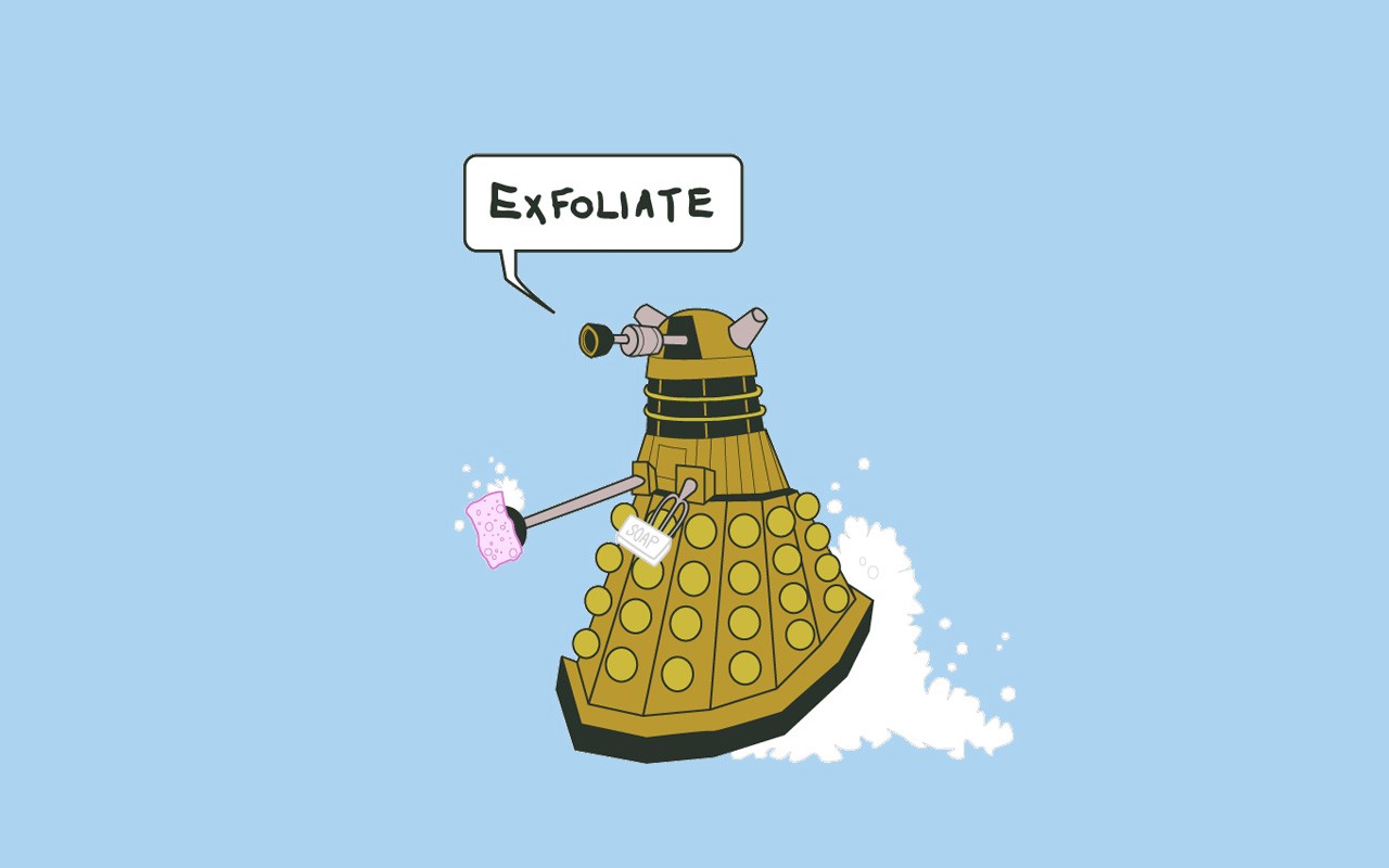 Wallpaper Ilustrasi Gambar Kartun Dokter Yang Daleks
