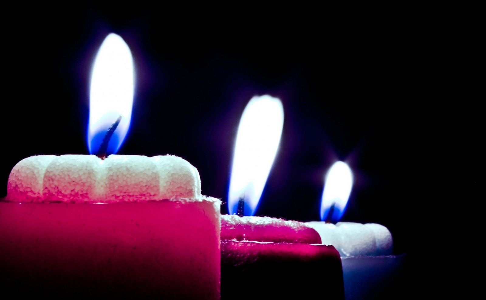 světla, fotografování, makro, svíčky, světlo, svíčka, osvětlení, plamen, tma, okvětní lístek