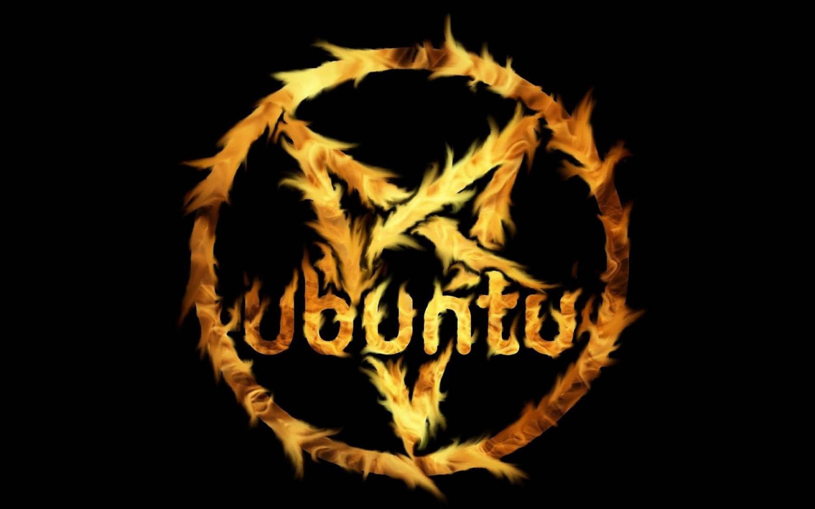 pentagram, ubuntu, dábelský