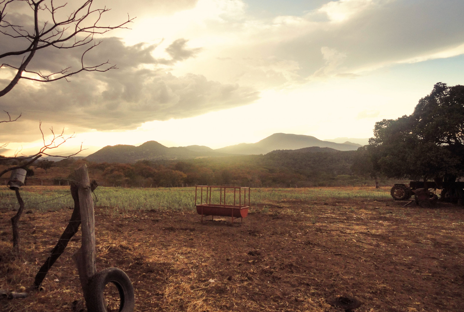 Wallpaper sunlight, landscape, sunset, hill, grass, sky, field