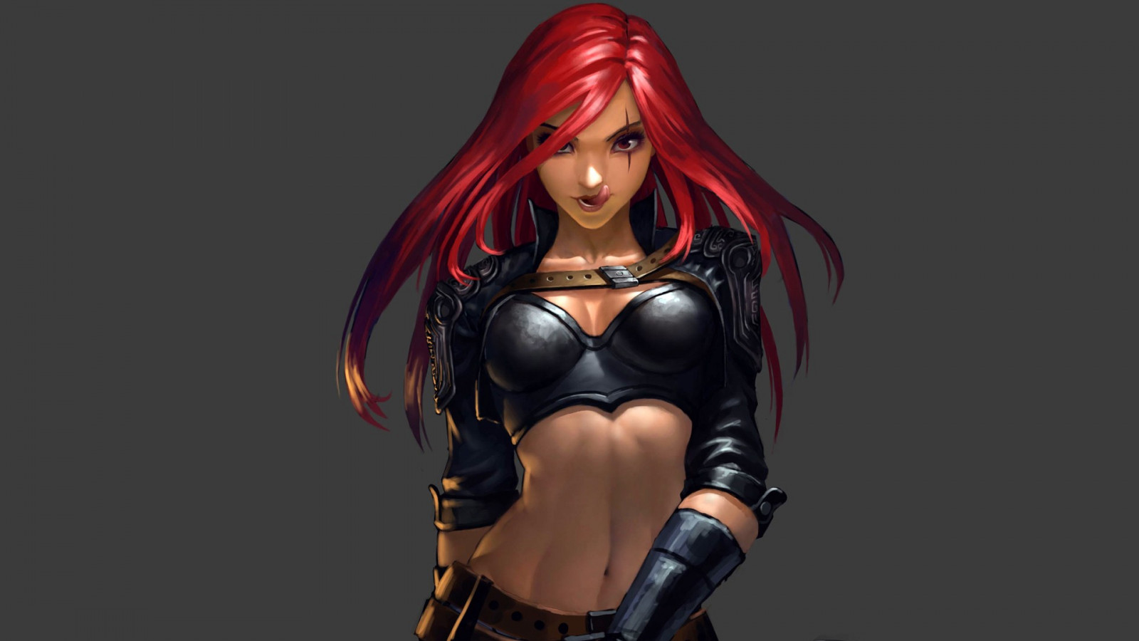 ryšavý, anime, League of Legends, rty, Katarina League of Legends, Noxus, Snímek obrazovky