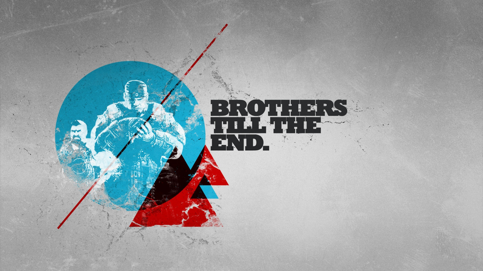 Wallpaper Gears of War, brothers till the end, SENI 2560x1440