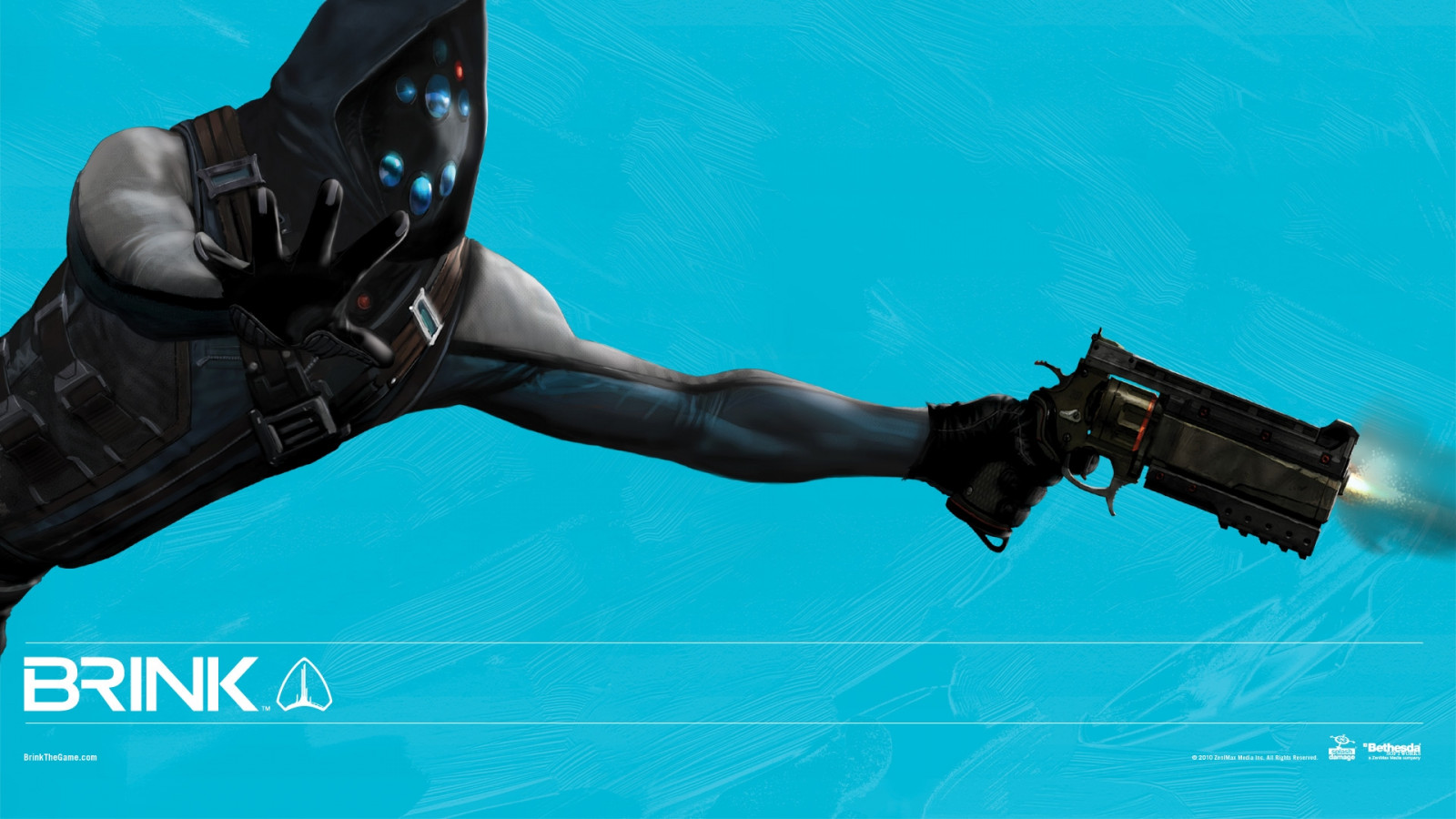 Pokraj, charakter, pistole, maska, kapuce