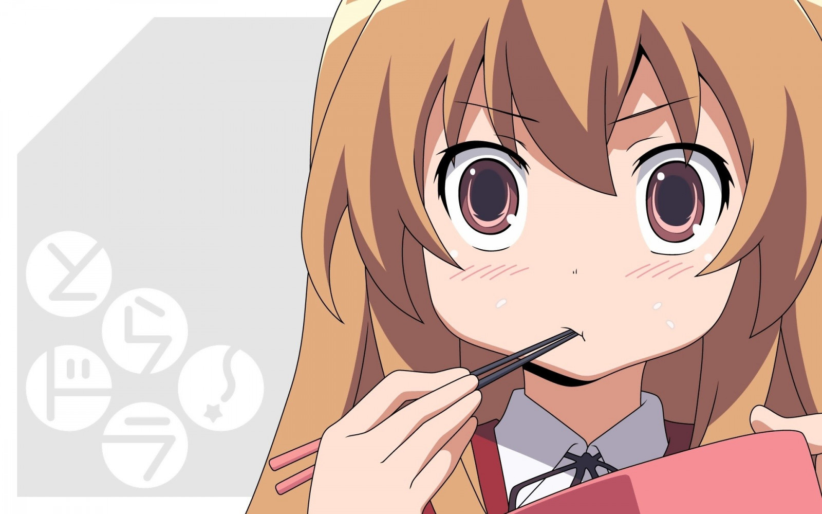 Illustration, Anime, Anime Mädchen, Karikatur, Toradora, Mund, Aisaka Taiga, Mangaka
