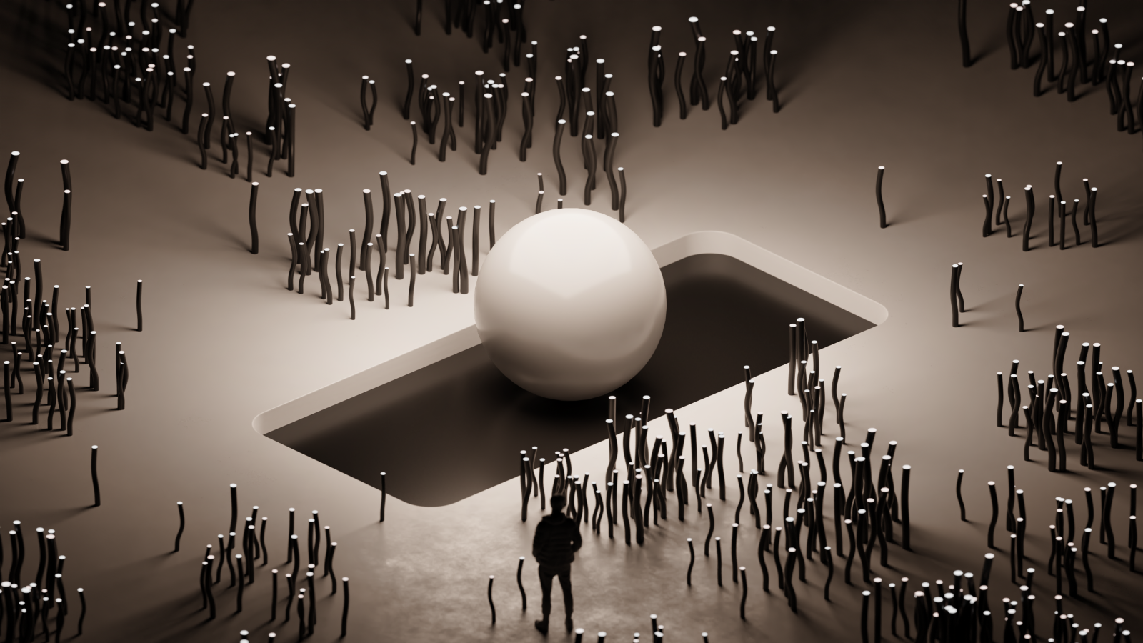 temný, digitální, futuristický