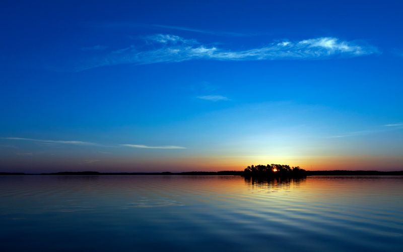 slunečnímu záření, západ slunce, moře, záliv, jezero, odraz slunečnímu záření, západ slunce, moře, záliv, jezero, odraz