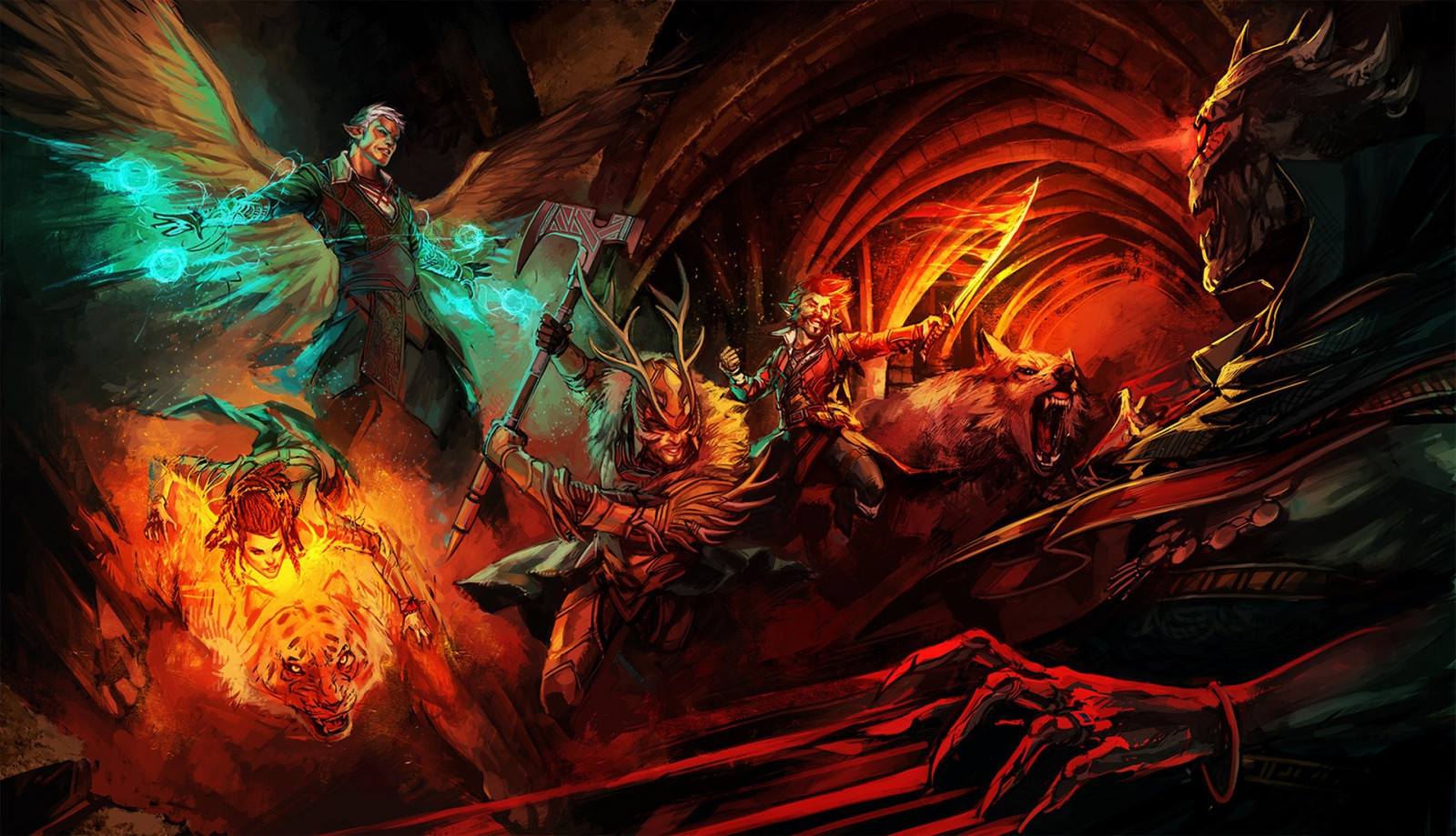 fantasy umění, umělecká díla, drak, bojovník, démon, mytologie, plamen, tma, Snímek obrazovky, počítač tapeta, fiktivní postava, zvláštní efekty, geologický fenomén