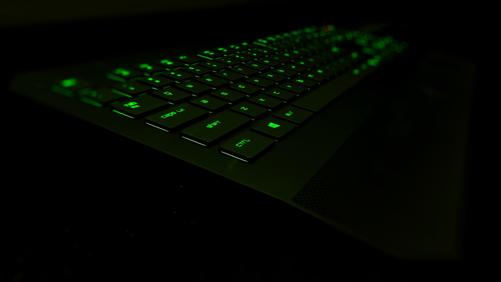 Černá, 3D, řeřavý, zelená, technika, klávesnice, Razer, Razer Deathstalker, světlo, tma, multimédia, počítač tapeta, Osobní počítač hardware, elektronické zařízení, počítačová klávesnice, klaviatura