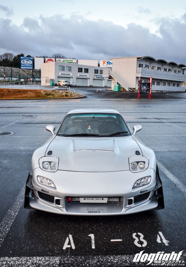 car,vehicle,frontal view,Mazda RX 7,Japanese cars,silver cars