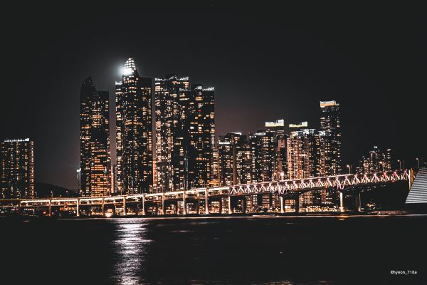 night,Korean,Busan,photography,skyscraper,building
