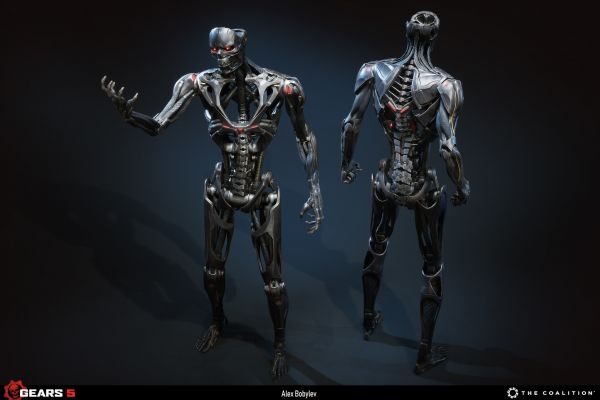 Terminator Dark Fate,Terminator,poskytnout,endoskeleton,3D,stroj