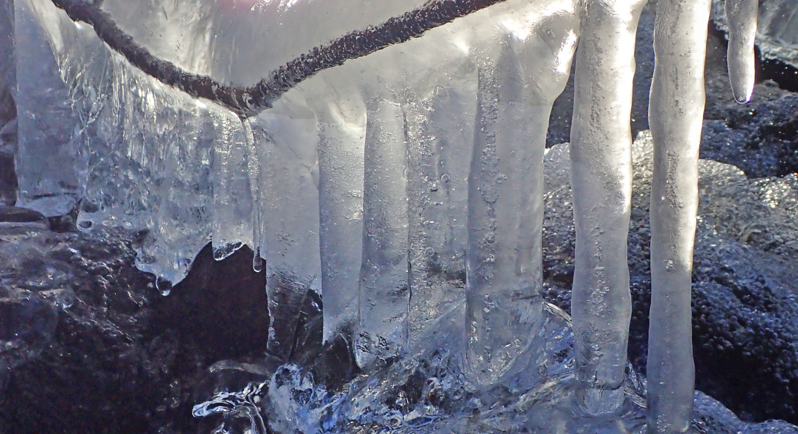 acqua, la neve, inverno, ghiaccio, Norvegia, brina, fiume, ghiacciolo, Congelamento, Formazione, Olimpo, tempo metereologico, è, all'aperto, stagione, congelato, Vinter, grotta di ghiaccio, febbraio, olympustg4, istapper, karm yheiene, stiklene, stiklevatnet, buadalen, karm y