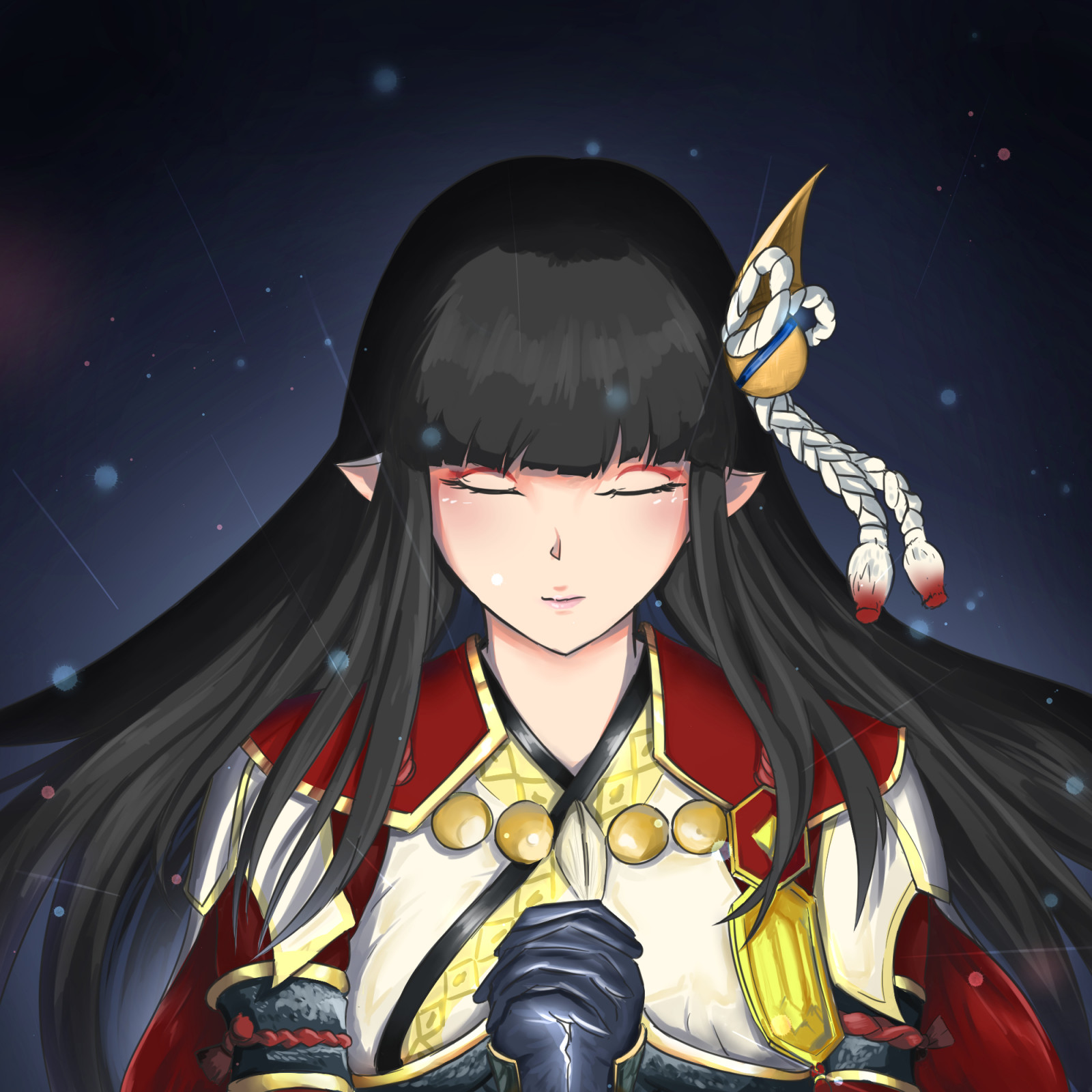 vlasy, oko, obratlovců, kreslená pohádka, pusa, gesto, UMĚNÍ, cg artwork, černé vlasy, dlouhé vlasy, hime cut, prostor, nebe, fiktivní postava, ilustrace, Animated cartoon, anime, šťastný, grafika, petrolejově modrá, karmín, malování, beletrie, animace, astronomický objekt, výkres, grafický design, jednotný, tma, akční figurka, umělecká díla