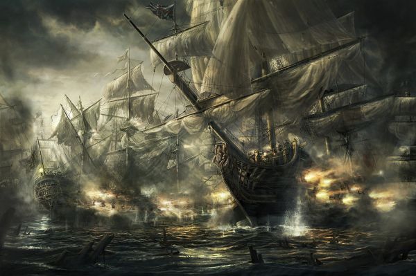 ship,sailing ship,vehicle,army,ocean battle,ghost ship