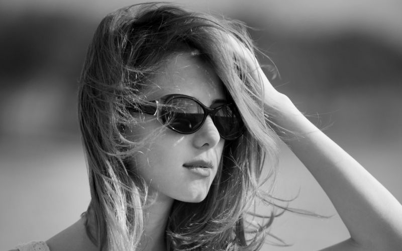 tvář, bílý, Černá, ženy, černobílý, model tvář, bílý, Černá, ženy, černobílý, model