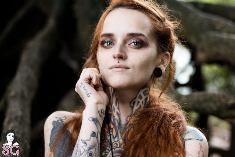 ryšavý, model, portrét, tetování, pronikavý, fotografování ryšavý, model, portrét, tetování, pronikavý, fotografování