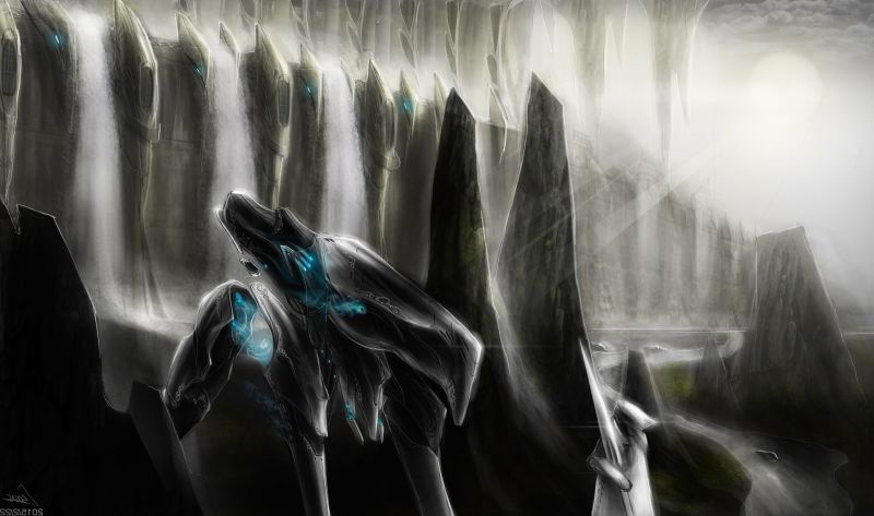 Art fantastique, la glace, science fiction, ART, obscurité, capture d'écran Art fantastique, la glace, science fiction, ART, obscurité, capture d'écran