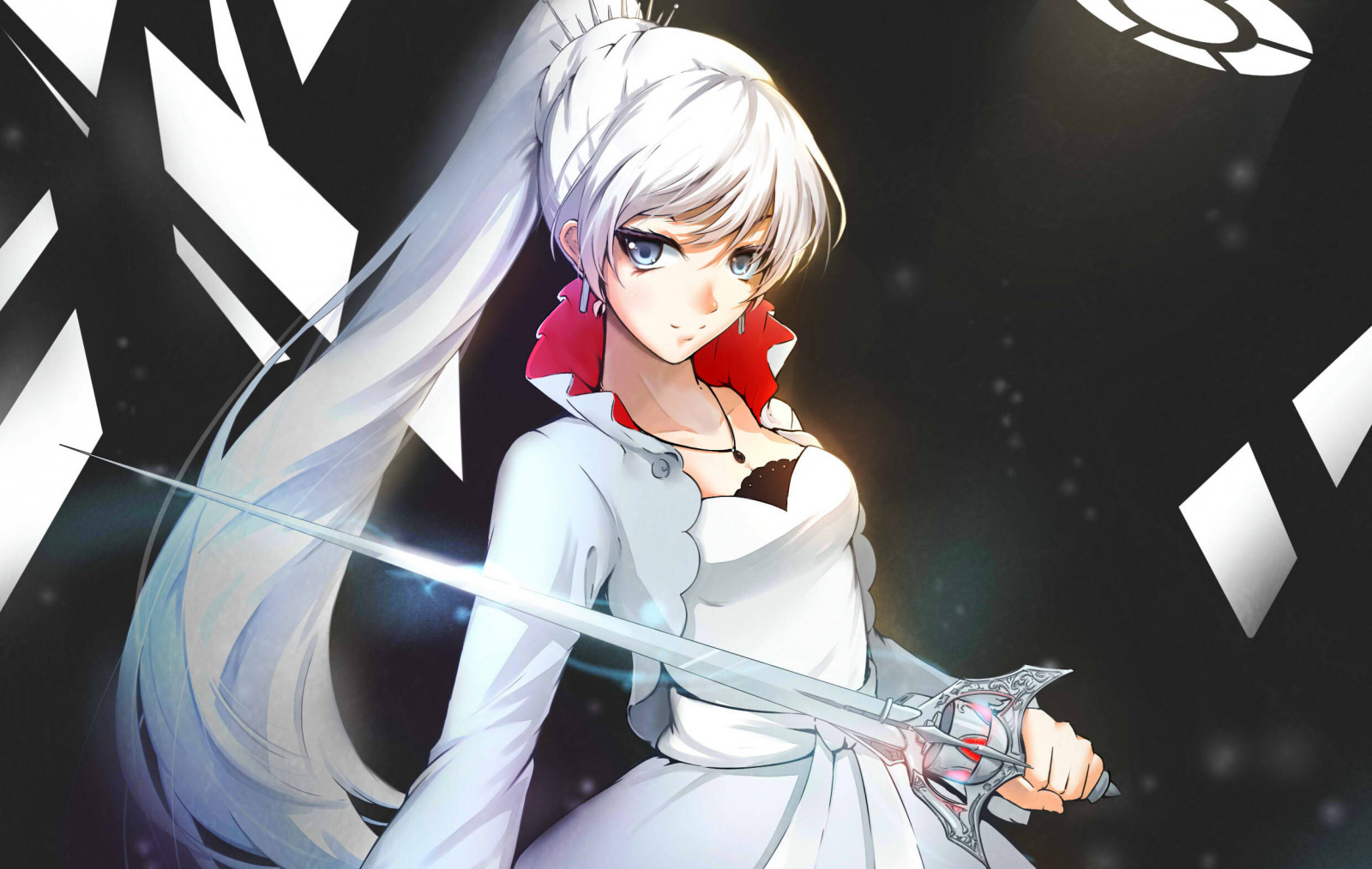 anime, RWBY, meč, Weiss Schnee, dívka, mangaka