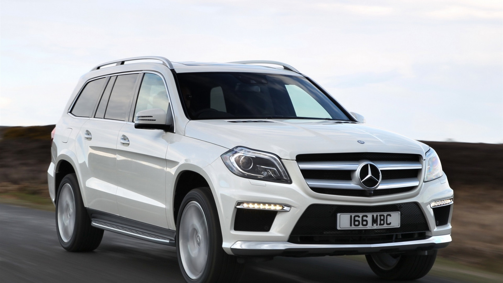 Mercedes Benz, bil, kørsel, natur, vej, himmel