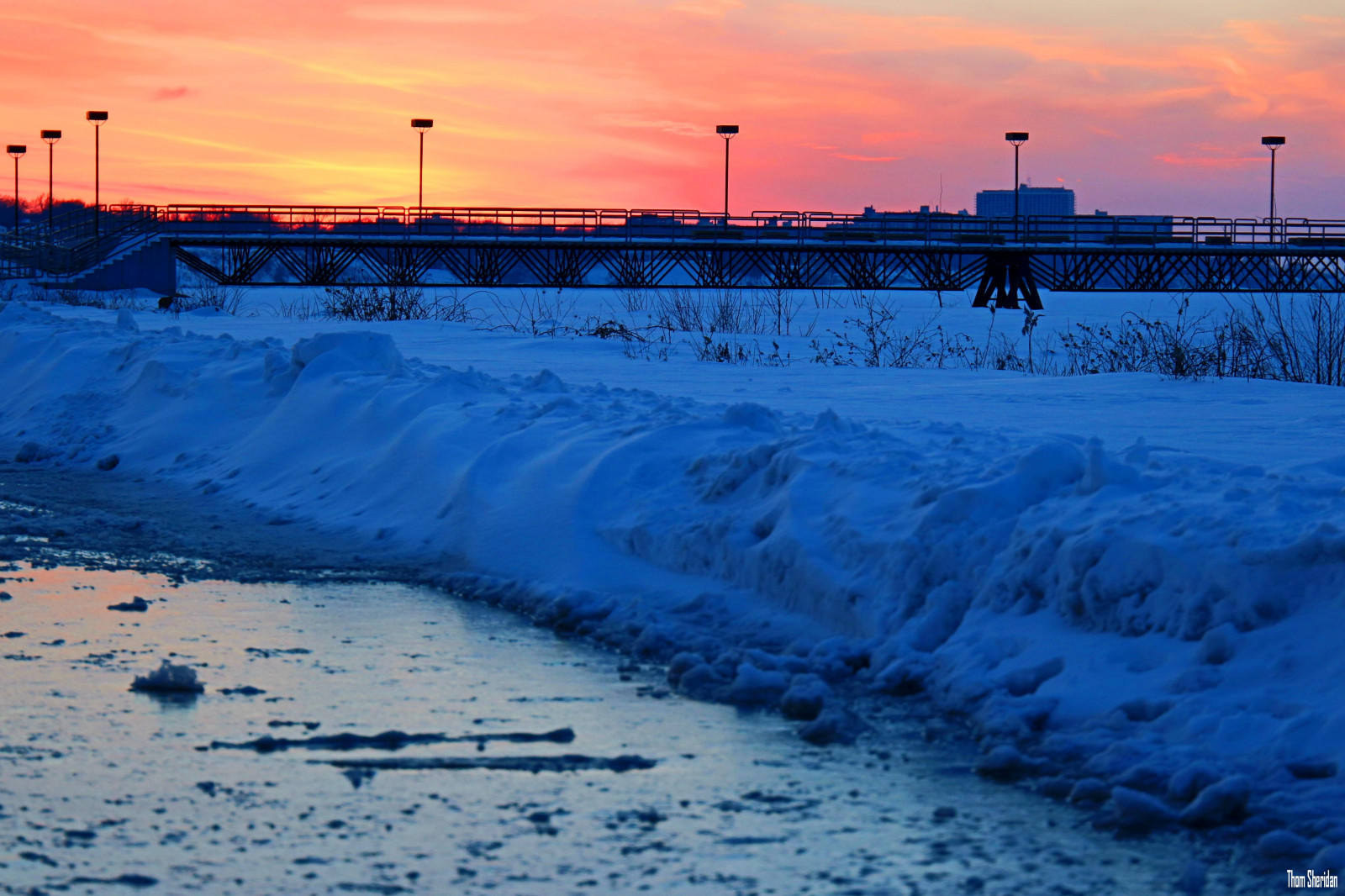 západ slunce, moře, sníh, zima, pláž, svítání, led, večer, ráno, Arktický, soumrak, 2015, zmrazení, Cleveland, počasí, svítání, sezóna, oceán, vlna, geologický fenomén, lakeerie, velká jezera, Edgewater, clevelandmetroparks, thomsheridan