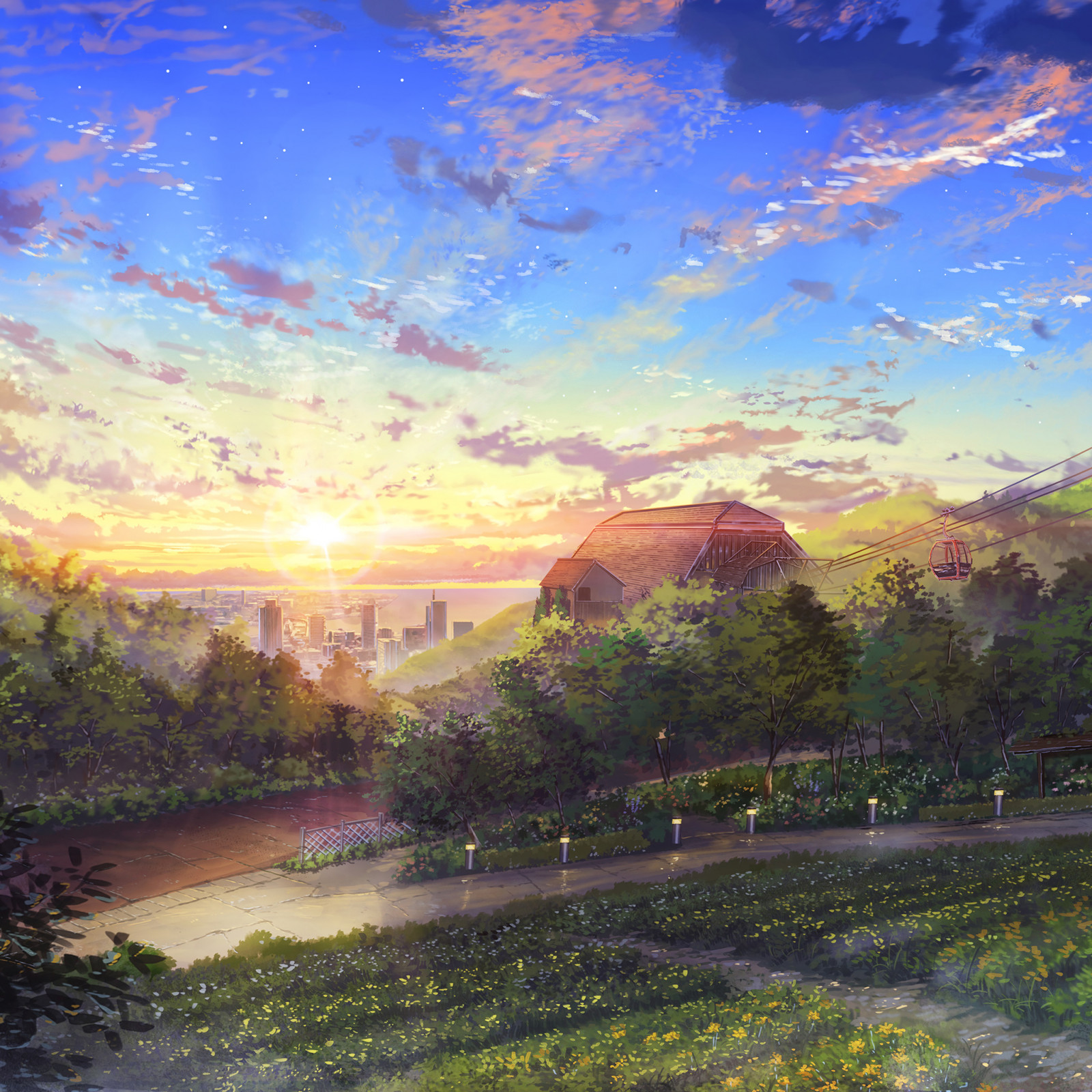 plante, Sky, himmel, dagtimerne, økoregion, Natural landscape, natur, efterglød, skumring, belysning, sollys, solnedgang, solopgang, træ, biom, græs, horisont, landskab, maling, cumulus, rød himlen om morgenen, almindeligt, sommer, landdistrikt, Tints and shades, KUNST, maleri, græsarealer, bakke, aften, meteorologisk fænomen, daggry, landskabspleje, by, magenta, afspejling, have, klippe, akrylmaling, vej, akvarel, reservoir, Mark, Busk