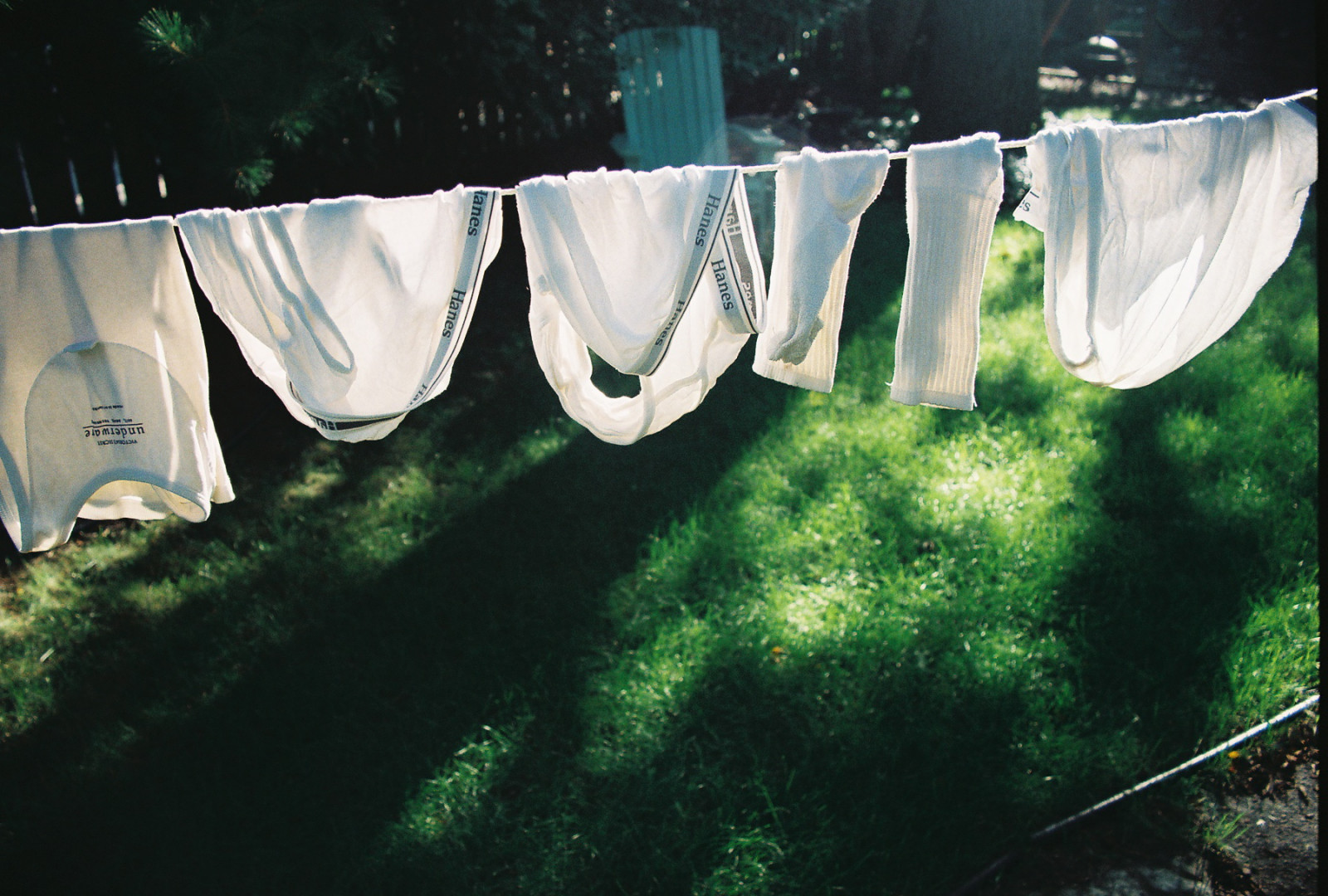Wallpaper summer, yard, outside, underwear, line, clothes 1800x1215