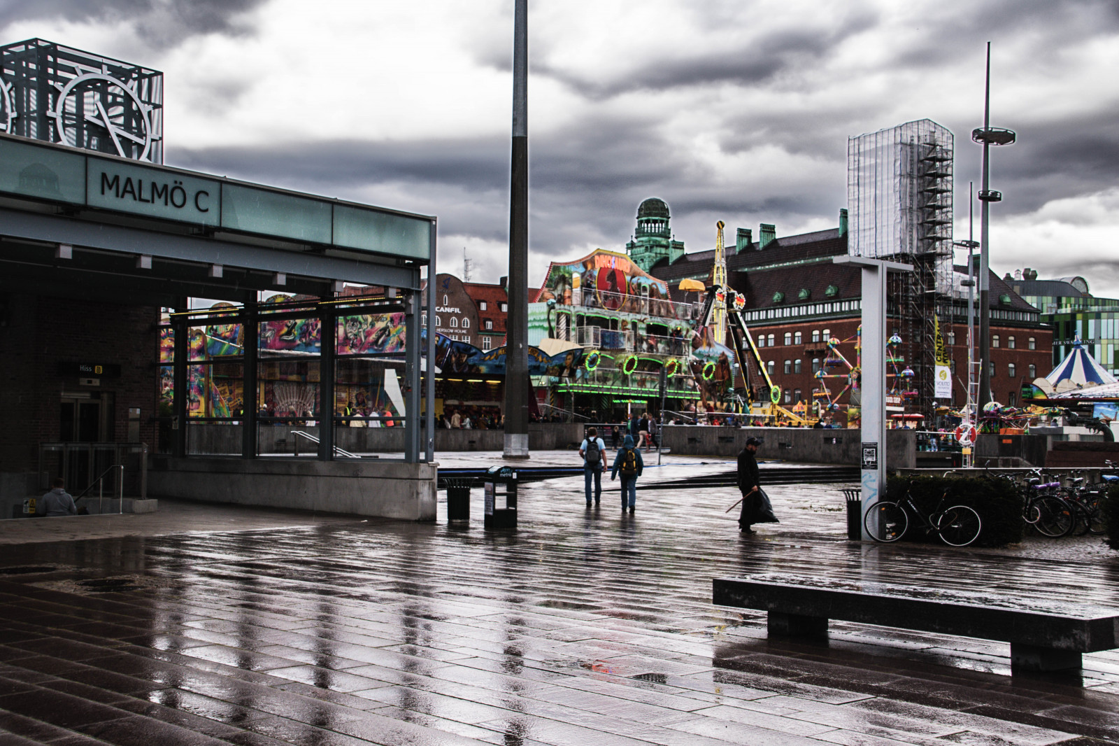 jídlo, město, ulice, panoráma města, silnice, hudba, Švédsko, doprava, infrastruktura, Sverige, centrum, festival, sk nel n, se, Malmo, Malm Festivalen, musik, urban area, veřejná doprava