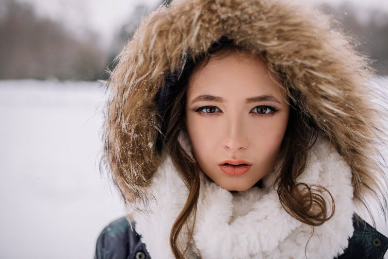 Диша Шеметова,Женщины на открытом воздухе,женщины,лицо,Зима