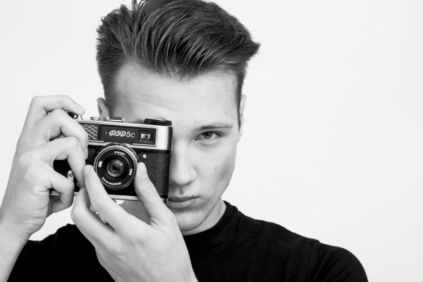 model, white, black, monochrome, portrait, photography