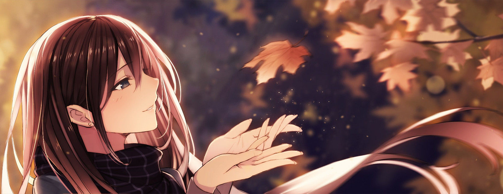 cielo, dibujos animados, People in nature, gesto, contento, planta, cg artwork, pelo largo, ART, evento, Pelo castaño, personaje de ficción, ala, primavera, Animated cartoon, césped, ilustración, Corte de hime, oscuridad, pintura, Anime, calor, ficción, contraluz, animación, noche, dibujo, mitología, pluma