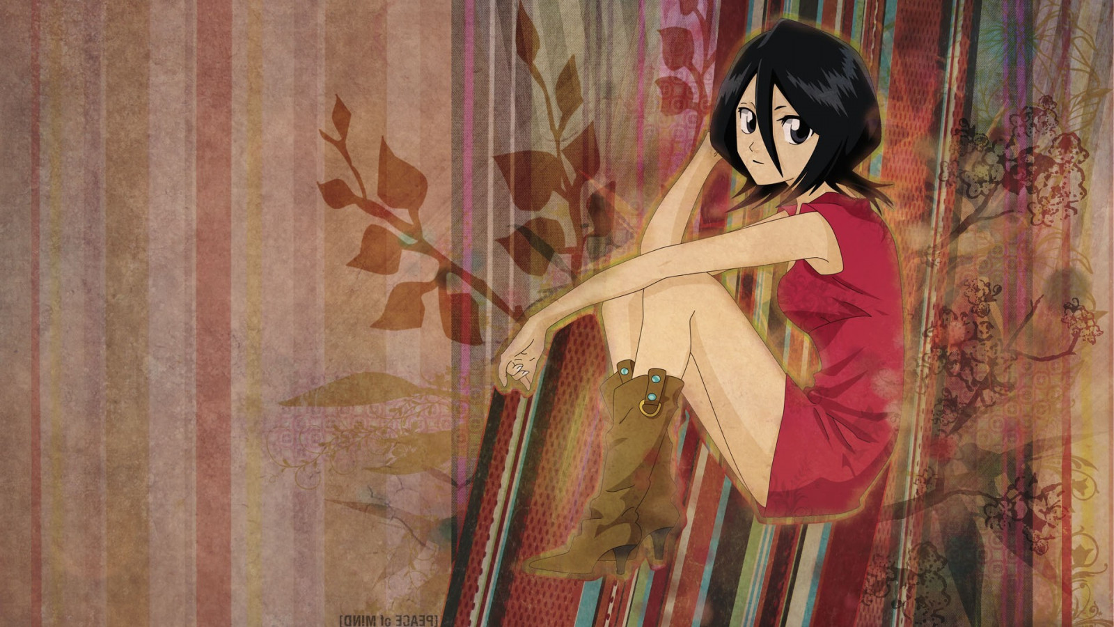 malování, Červené, Bělidlo, Osoba, Kuchiki Rukia, UMĚNÍ, barva, žena, 1920x1080 px, moderní umění