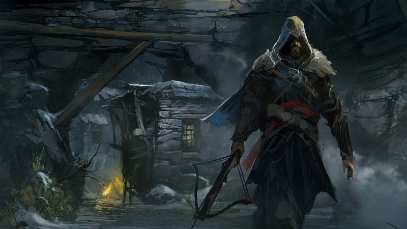 Assassin Creed, tma, digitální umění, videohry, fantasy umění, mytologie Assassin Creed, tma, digitální umění, videohry, fantasy umění, mytologie