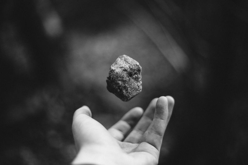 bianca, nero, monocromo, mani, profondità di campo, roccia bianca, nero, monocromo, mani, profondità di campo, roccia