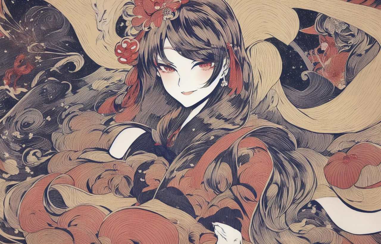anime lányok, ai art