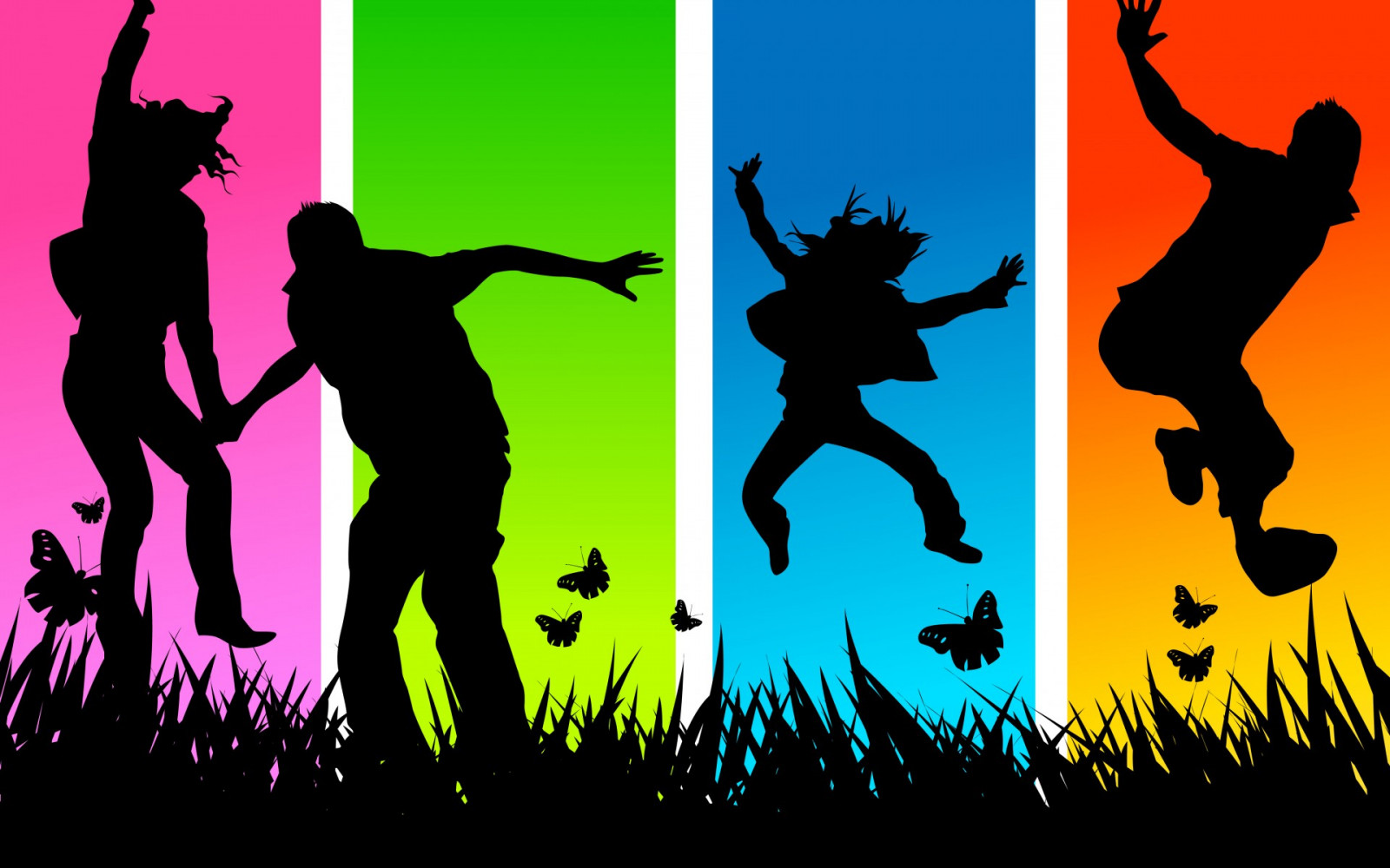 Wallpaper : 1920x1200 px, boys, collage, color, dance, girls, grass