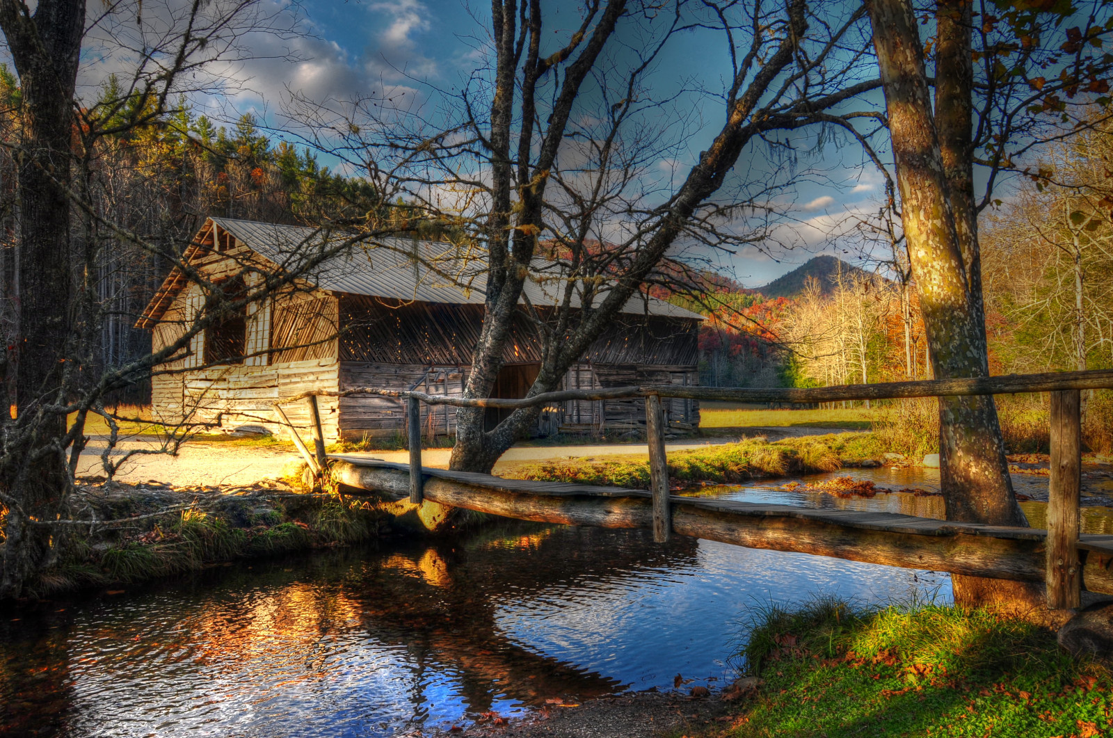 Wallpaper sunlight, landscape, lake, water, nature, reflection, sky