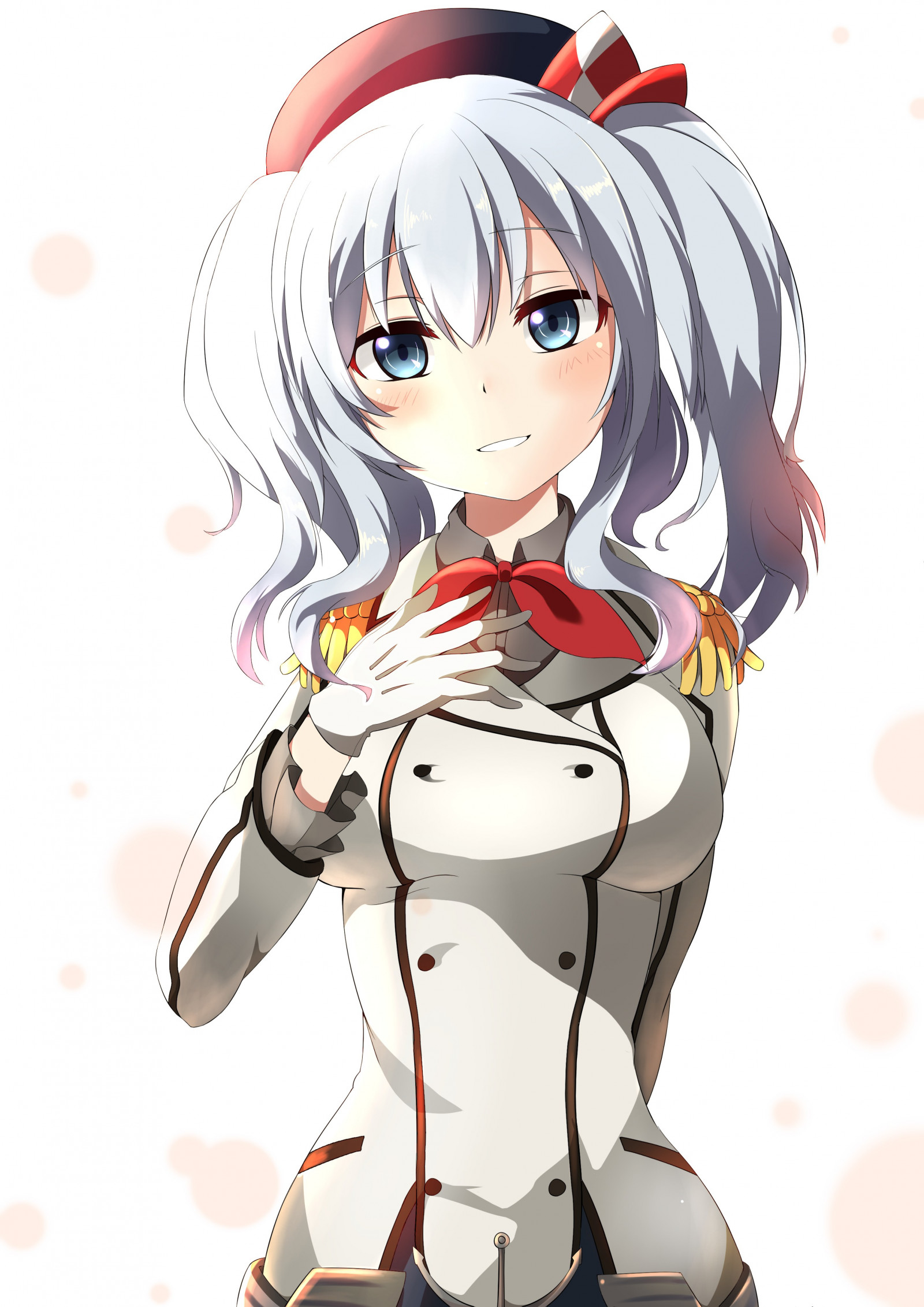 ilustrace, anime, anime dívky, kreslená pohádka, Kantai Collection, černé vlasy, Kashima KanColle, mangaka