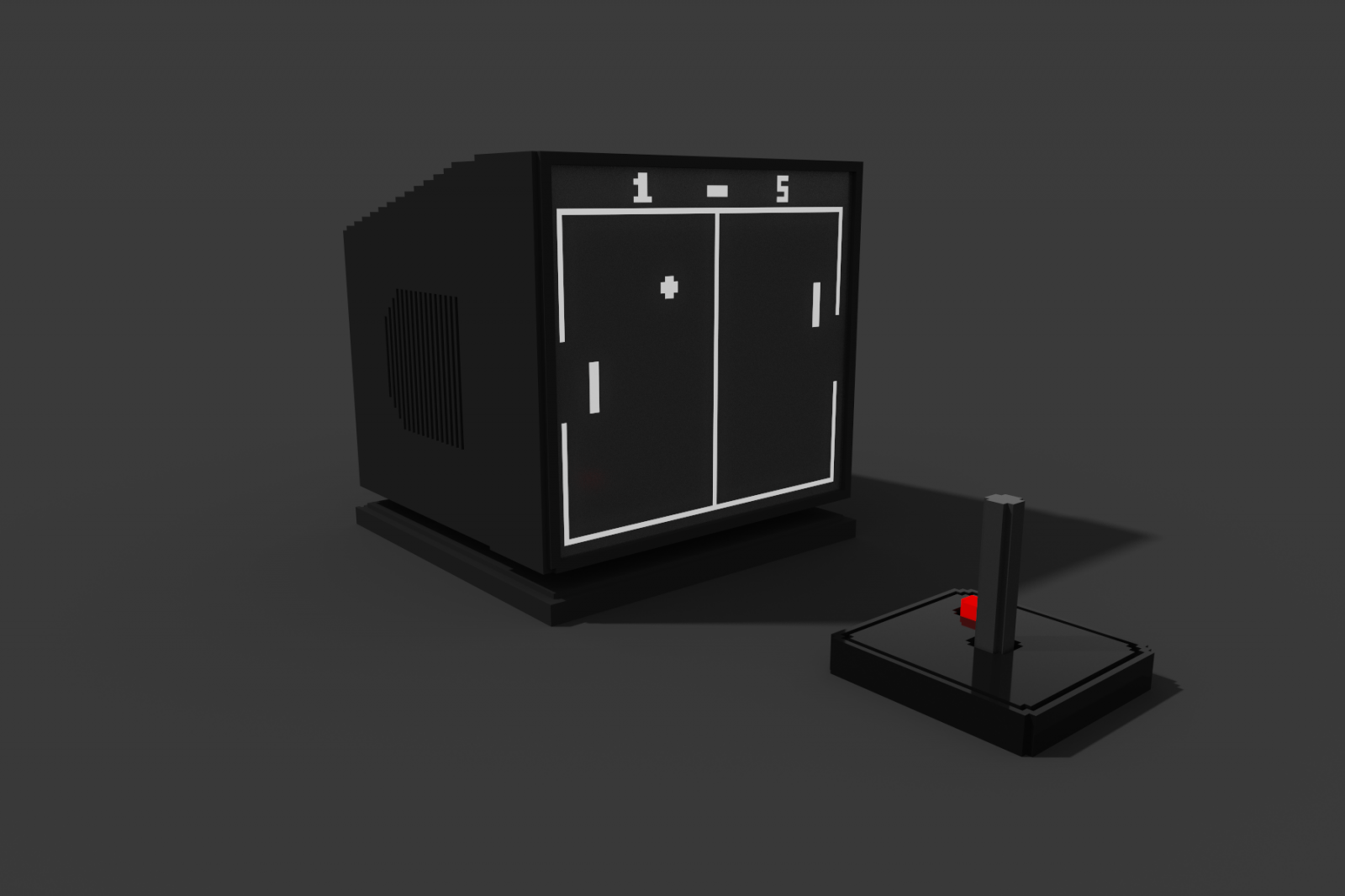 Wallpaper retro games, Pong Games, arcade, voxels, joystick, dark 1800x1200 CHUVACK