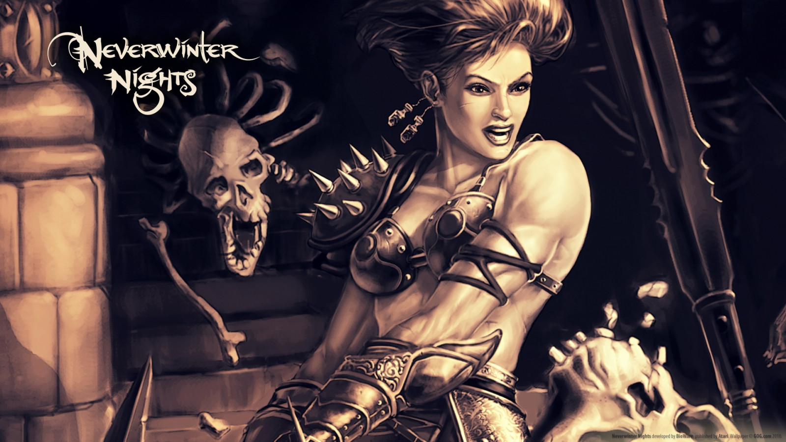 Model, móda, supermodelka, Neverwinter Nights, sval, 1920x1080 px
