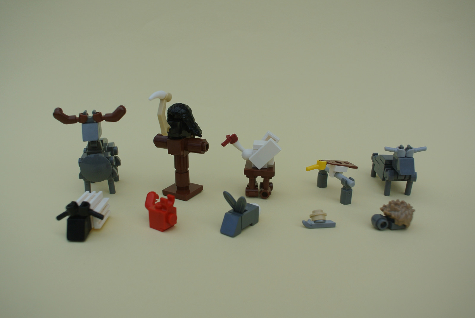 zvěř, robot, LEGO, labuť, orel, Hračka, ježek, sob, ovce, plastický, Cihlový, pruhovaná veverka, králičí, koza, stvoření, moc, mecha, figurka, postavený, sup, brickbuilt, Sludg, Brandk ste